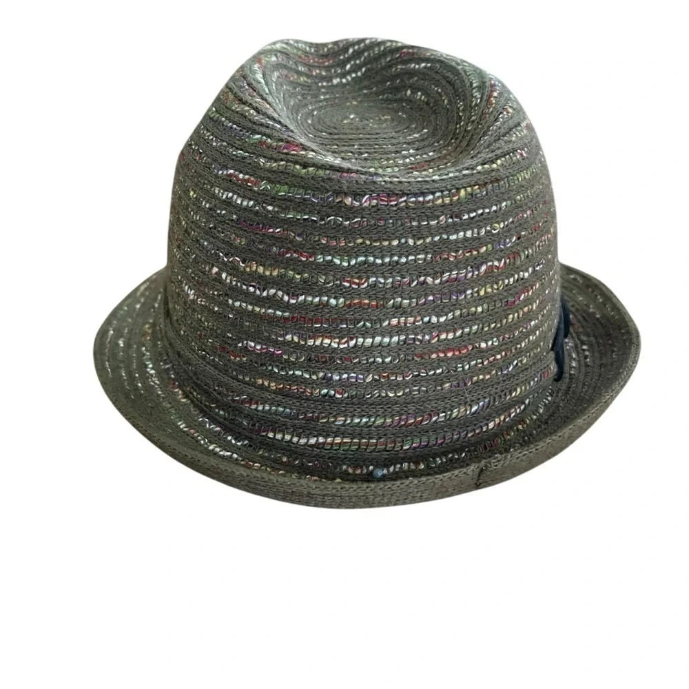 Nordstroms Olive Green Multicolor Wool Fedora Hat Leather Clasp✨Like New✨SZ OS